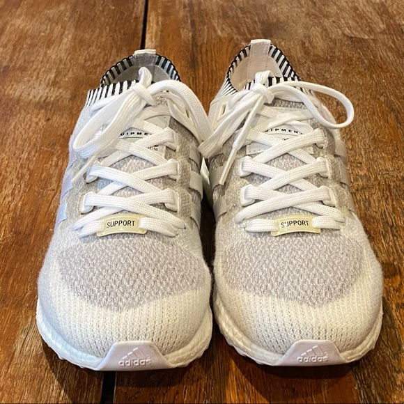 Adidas PrimeKnit White/Gray (Ultra Boost Sole) US Mens 9 - Picture 5 of 7